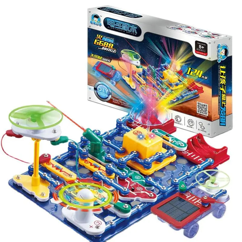 ANU New Circuit Electronic Building Block Scientific Experiment Educational Children'S Assembled Toys Electronic Exploration 8+