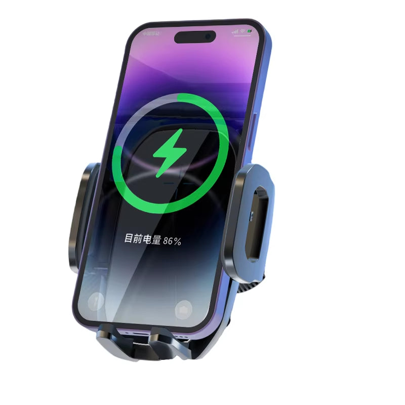 Wireless Car Charger Auto-Clamping 15W Fast Charging 360 Adjustable Air Vent Cell Phone Holder Car Mount Wireless Charger
