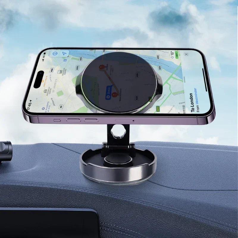 Car Mobile Phone Stand Strong Magnetic Car Holder 720° Foldable round Bracket Support for Universal Phones Mount Holders
