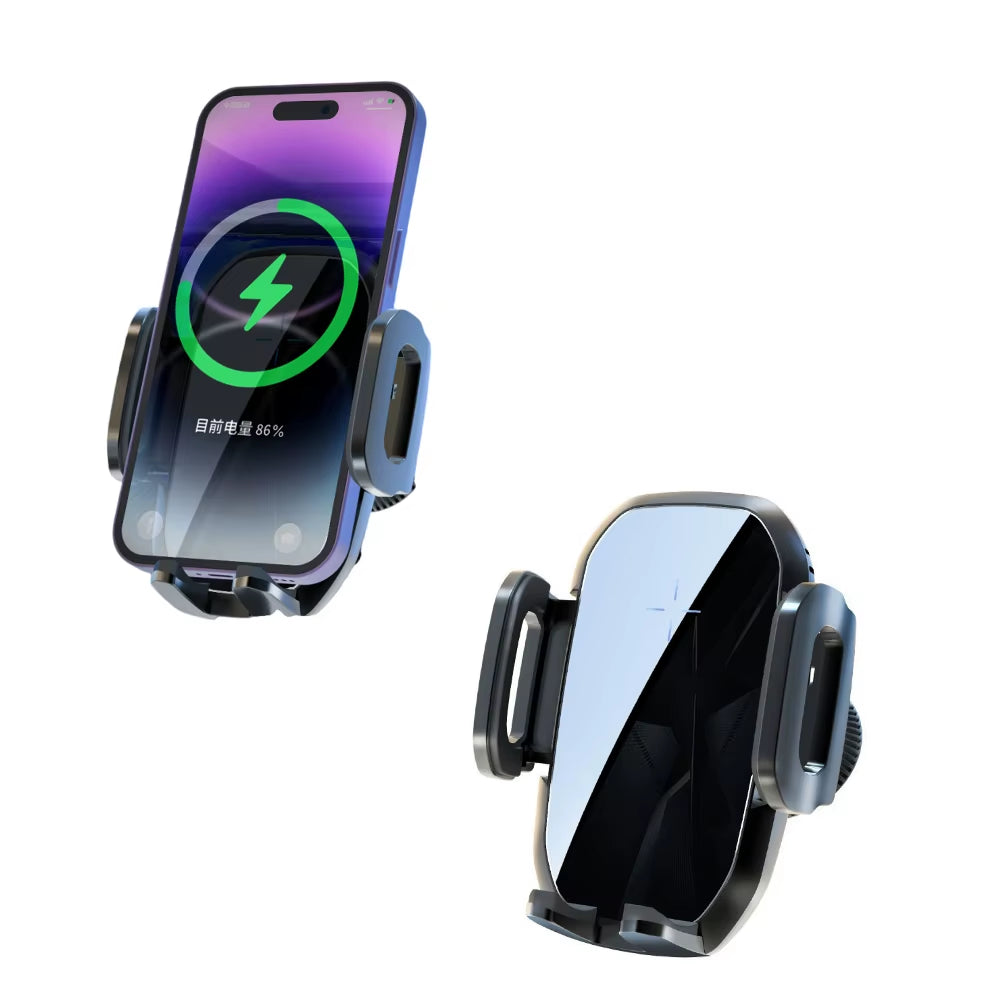 Wireless Car Charger Auto-Clamping 15W Fast Charging 360 Adjustable Air Vent Cell Phone Holder Car Mount Wireless Charger