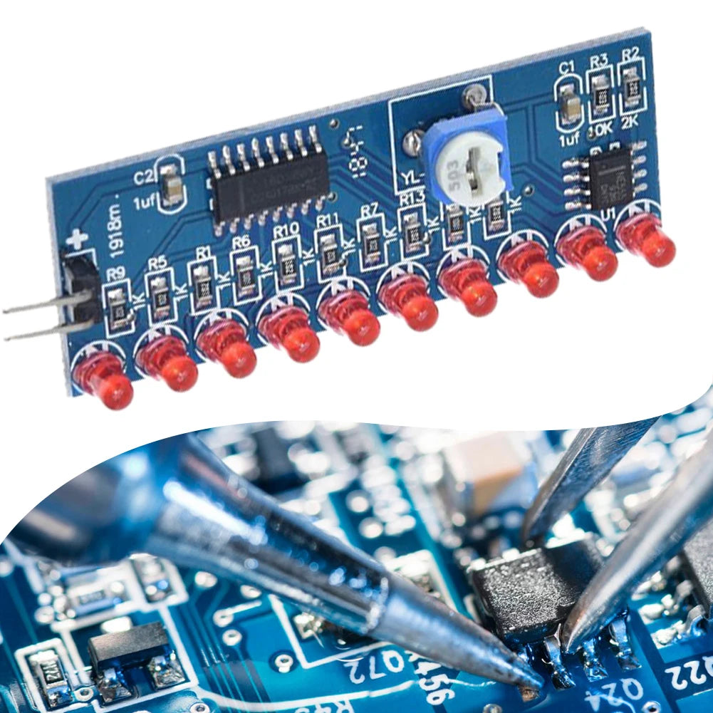 Smart Electronics Kits NE555+CD4017 LED Light Water Flowing DIY Kit Running LED Flow LED Light Learn Electronic Principles