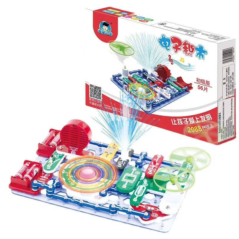 ANU New Circuit Electronic Building Block Scientific Experiment Educational Children'S Assembled Toys Electronic Exploration 8+
