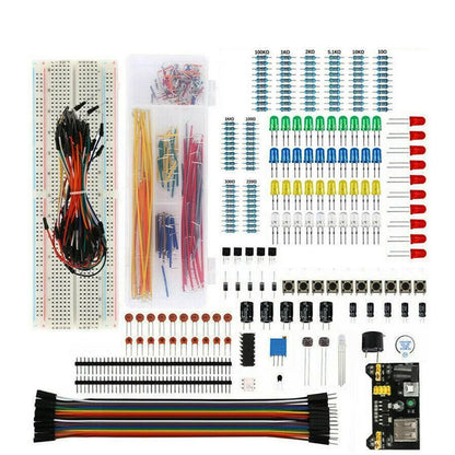 830Pcs/Box DIY Project Starter Kit for Arduino UNO R3 Kit Electronic DIY Kit Electronic Component Set with Tie-Points Breadboard