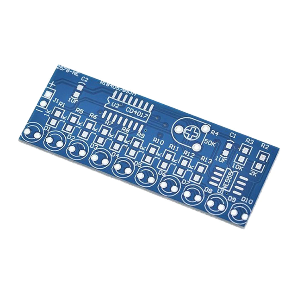 Smart Electronics Kits NE555+CD4017 LED Light Water Flowing DIY Kit Running LED Flow LED Light Learn Electronic Principles