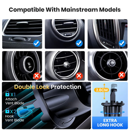 TOPK for Magsafe Car Mount,Magnetic Phone Holder for Car Air Vent Phone Holder Mount 360° Rotation Phone Holders for Iphone 15