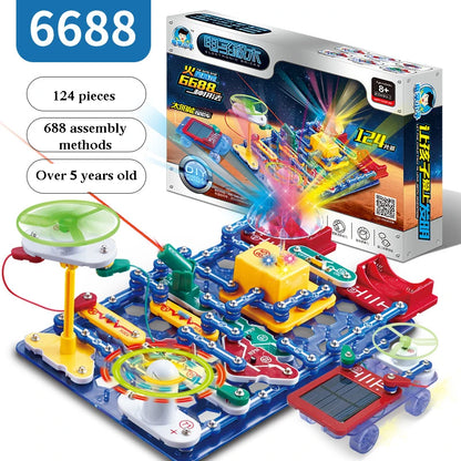 ANU New Circuit Electronic Building Block Scientific Experiment Educational Children'S Assembled Toys Electronic Exploration 8+
