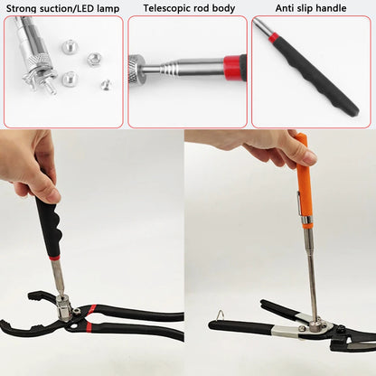 Magnetic Pickup Tool Telescopic Adjustable Magnetic Pick-Up Tool Grip Extendable Magnet Stick Handy Tool for Picking up Nut Bolt